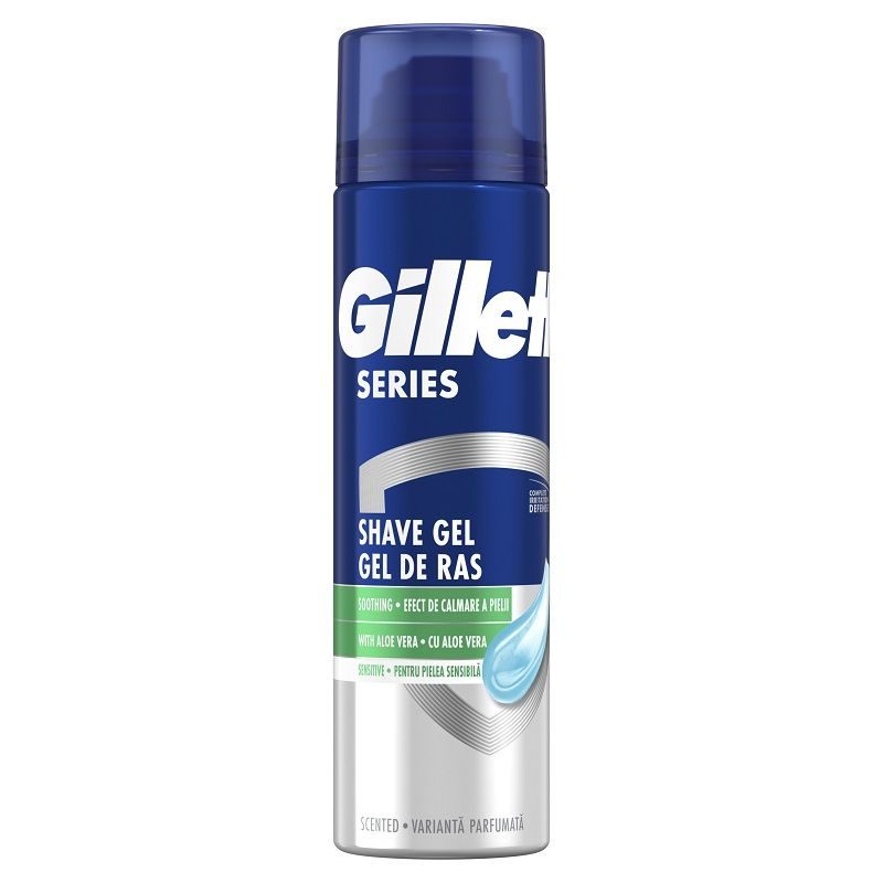 Gillette borotvagél, 200 ml, Series Soothing Aloe Vera