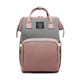 Hátizsák anyukáknak szürke-rózsaszín | MommyBag 4