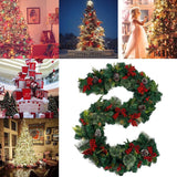 Ghirlanda decorativa Craciun cu funde rosii si conuri de brad, Vivimall, 2,70 m, Verde - vivimall.ro