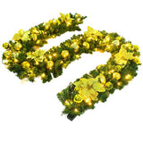 Ghirlanda decorativa Craciun, Vivimall, 2,70 m, Globuri si funde aurii - vivimall.ro