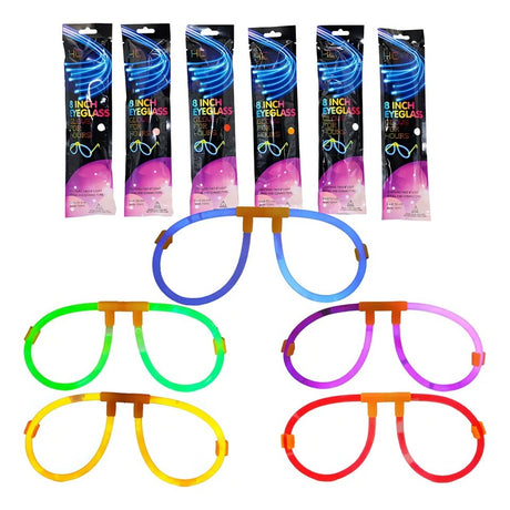 Ochelari Decorativi, Vivimall, din Plastic, Fluorescenti, Accesoriu Petrecere, Roz - vivimall.ro