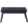 Gratar Portabil, Vivimall, Confectionat din Metal, pentru Picnic, Gradina, Terasa, Camping, Dimensiuni Reduse, 60x22x23 cm, Negru - vivimall.ro