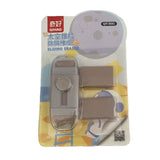 Radiera, Vivimall, cu 2 Rezerve, Reglare Pull-Push, din Cauciuc, Crem - vivimall.ro