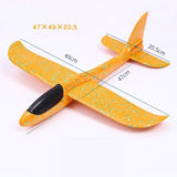 Avion Planor Din Polistiren In Punga, Lungime 47 Cm - vivimall.ro