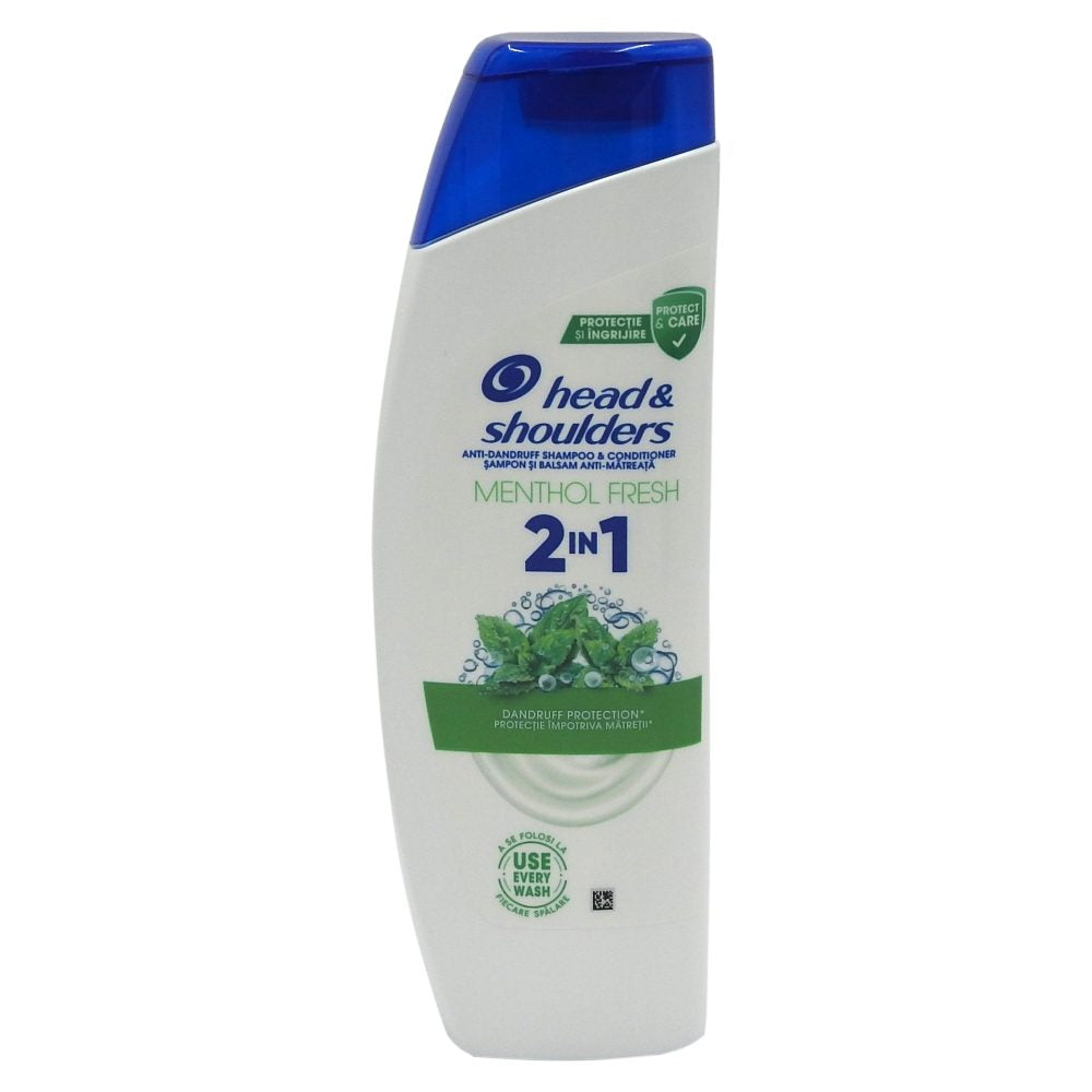 Sampon, HEAD&SHOULDERS, 2 in 1 Menthol, 330 ml - vivimall.ro