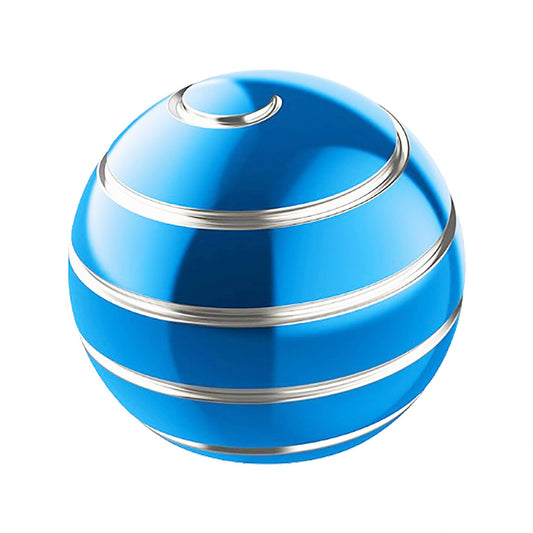 Sfera Fidget Spinner Metalic, Flippy, Corp Aliaj Zinc, Rulment Inox, Jucarie Antistres pentru Focus si Relaxare, Diametru 40 mm, Gadget pentru Birou, Scoala, Cadou pentru Copii si Adulti, Albastru - vivimall.ro