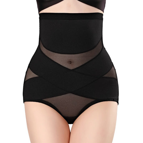 Lenjerie Modelatoare pentru Abdomen, Vivimall, cu Talie Inalta si Corset, Negru, Push-Up, Marimea M - vivimall.ro