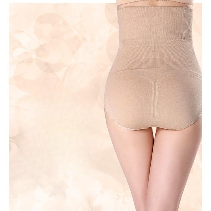 Lenjerie Modelatoare Postpartum, Vivimall, cu Talie Inalta, Control al Burții, Compresie Mare, Insertii din Silicon pentru Sustinere, Nude, M/L - vivimall.ro