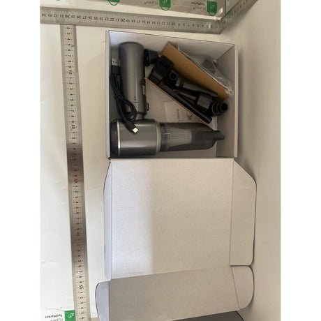 Aspirator Portabil Auto, Vivimall, pentru Casa si Masina, 3 Viteze, Incarcator Tip-C cu Incarcare Rapida, Tub Prelungitor, 2000mAh, 7 Capete de Aspirare si Suflare, 21x20x6.5 cm, Negru - vivimall.ro