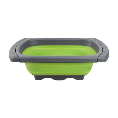 Cos De Scurgere Retractabil Pentru Chiuveta, Cu Filtru, Pentru Fructe Si Legume, De Uz Casnic, 39X12 Cm, Design Extensibil Pana La 61 Cm, Cu Manere De Prindere - vivimall.ro
