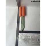 Perie de Curatat Pahare, Cani, Sticle, Vivimall, cu Maner Lung si Burete, Accesorii pentru Spalarea Paielor si Capacelor, usor de Agatat, 27.5x11.4x6cm, Verde - vivimall.ro