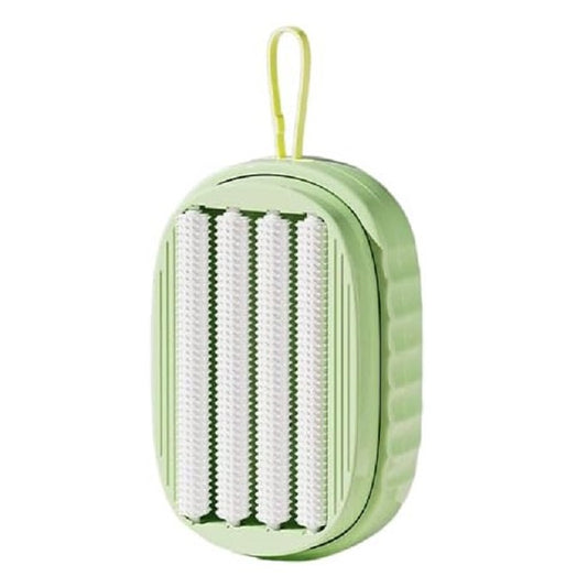 Perie de Spalat Haine, Vivimall, cu Dispenser pentru Detergent, 4 Perii de Curatare, din ABS + PS, Verde - vivimall.ro