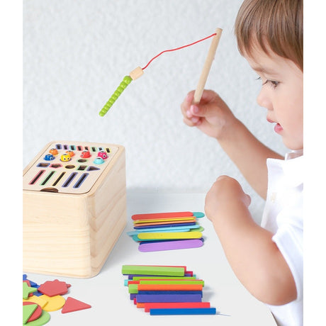 Jucarie de Sortare, Vivimall, din Lemn, +36 Luni, Tip Montessori, Multicolor - vivimall.ro