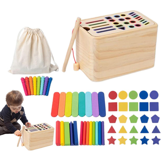 Jucarie de Sortare, Vivimall, din Lemn, +36 Luni, Tip Montessori, Multicolor - vivimall.ro