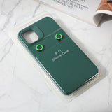 Husa Apple iPhone 13, Vivimall, din Silicon Lichid, Interior din Microfibra, Lentile Fosforescente de Protectie Camera, Anti Amprenta, Rezistenta la Socuri, Verde - vivimall.ro