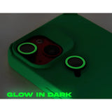 Husa Apple iPhone 13, Vivimall, din Silicon Lichid, Interior din Microfibra, Lentile Fosforescente de Protectie Camera, Anti Amprenta, Rezistenta la Socuri, Verde - vivimall.ro