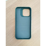 Husa Apple iPhone 13, Vivimall, din Silicon Lichid, Interior din Microfibra, Lentile Fosforescente de Protectie Camera, Anti Amprenta, Rezistenta la Socuri, Verde - vivimall.ro