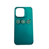 Husa Apple iPhone 13, Vivimall, din Silicon Lichid, Interior din Microfibra, Lentile Fosforescente de Protectie Camera, Anti Amprenta, Rezistenta la Socuri, Verde - vivimall.ro