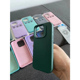 Husa Apple iPhone 13, Vivimall, din Silicon Lichid, Interior din Microfibra, Lentile Fosforescente de Protectie Camera, Anti Amprenta, Rezistenta la Socuri, Verde - vivimall.ro
