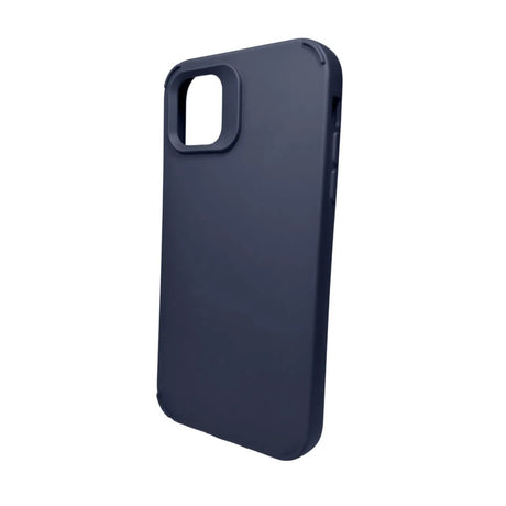 Husa Apple iPhone 13, Vivimall, din Silicon Lichid, Interior din Microfibra, Lentile Fosforescente de Protectie Camera, Anti Amprenta, Rezistenta la Socuri, Albastru Marin - vivimall.ro