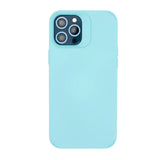 Husa Apple iPhone 13, Vivimall, din Silicon Lichid, Interior din Microfibra, Lentile Fosforescente de Protectie Camera, Anti Amprenta, Rezistenta la Socuri, Bleu - vivimall.ro