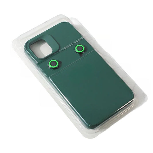 Husa Apple iPhone 14, Vivimall, din Silicon Lichid, Interior din Microfibra, Lentile Fosforescente de Protectie Camera, Anti Amprenta, Rezistenta la Socuri, Verde - vivimall.ro