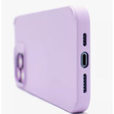 Husa Apple iPhone 15 Pro, Vivimall, din Silicon Lichid, Interior din Microfibra, Lentile Fosforescente de Protectie Camera, Anti Amprenta, Rezistenta la Socuri, Mov - vivimall.ro