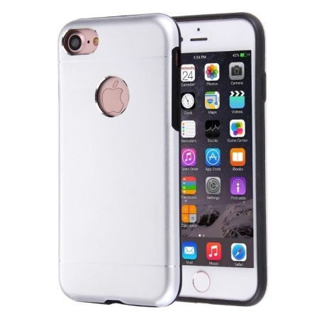 Husa Apple iPhone 5/5S/5SE Motomo V2 Argintiu - vivimall.ro