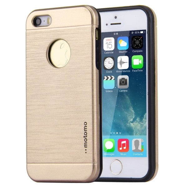 Husa Apple iPhone 5/5S/5SE Motomo V5 Auriu - vivimall.ro