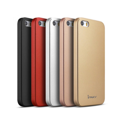 Husa Apple iPhone 5/5S/SE IPAKY Full Cover 360 Auriu cu Folie Cadou - vivimall.ro