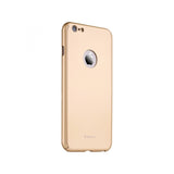 Husa Apple iPhone 6/6S Plus IPAKY Full Cover 360 Auriu + Folie Cadou - vivimall.ro