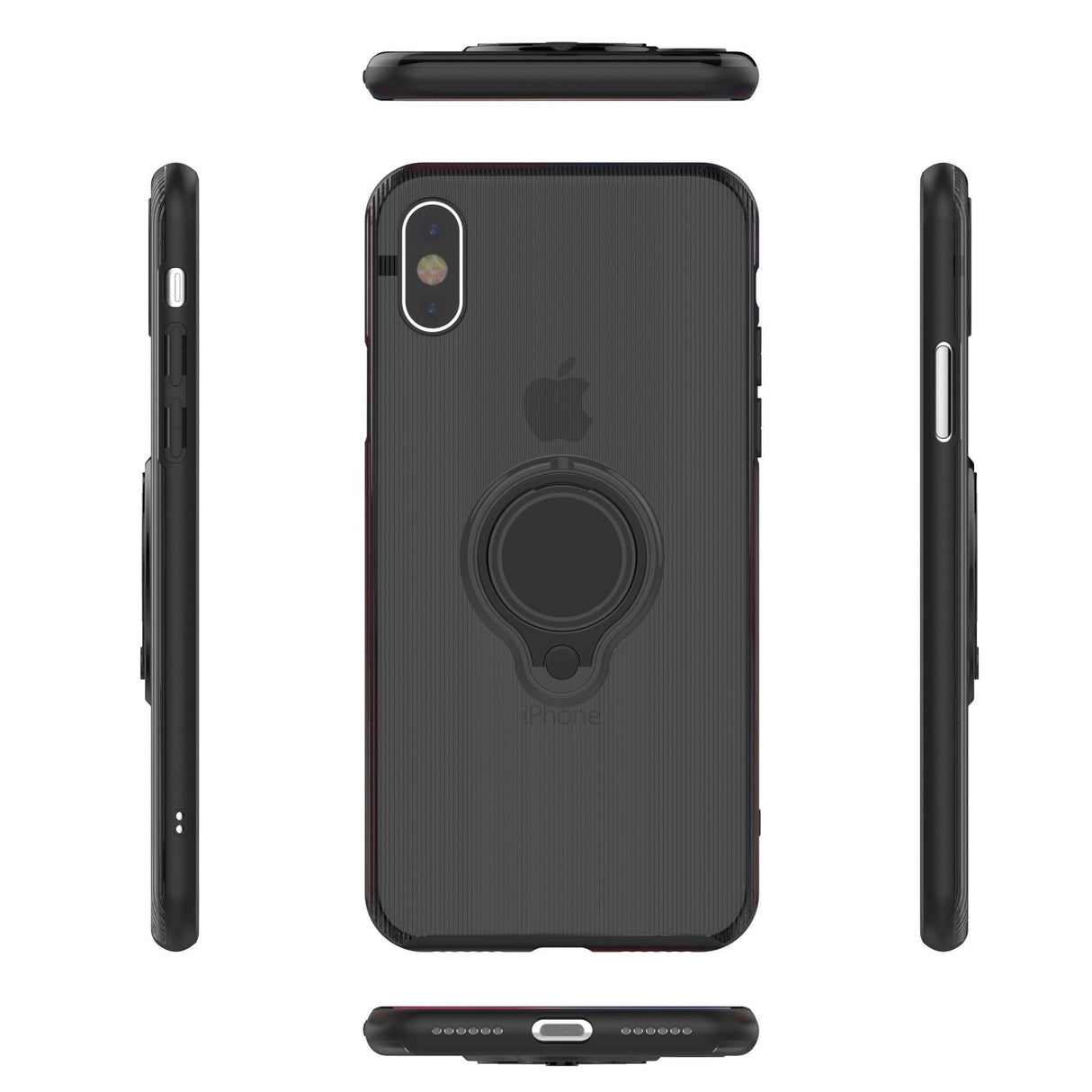 Husa Apple iPhone 6 Armor Ring cu inel magnetic Negru - vivimall.ro