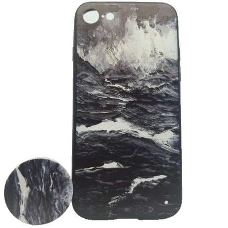 Husa Apple iPhone 6 Plus/6S Plus Multicolor Model Valuri + Suport inclus - vivimall.ro