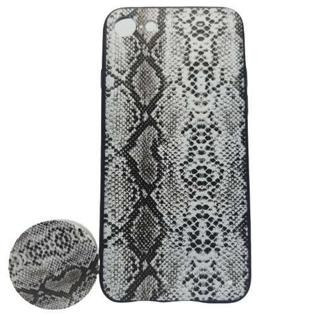 Husa Apple iPhone 7/8 Multicolor Model Sarpe + Popsocket inclus - vivimall.ro