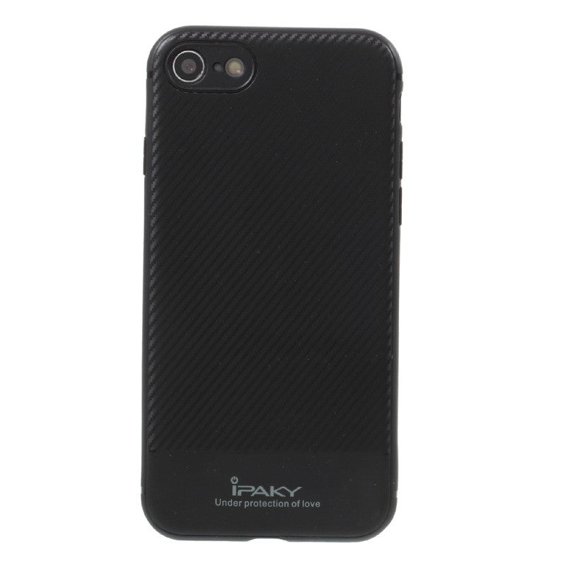 Husa Apple iPhone 7 IPAKY Carbon Fiber Negru - vivimall.ro