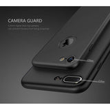 Husa Apple iPhone 7 IPAKY Full Cover 360 Negru + Folie Cadou - vivimall.ro