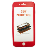 Husa Apple iPhone 7 Plus Full Silicone Rosu - vivimall.ro