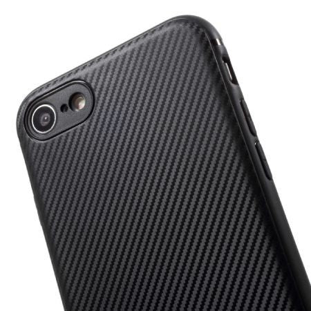 Husa Apple iPhone 7 Plus IPAKY Carbon Fiber Negru - vivimall.ro