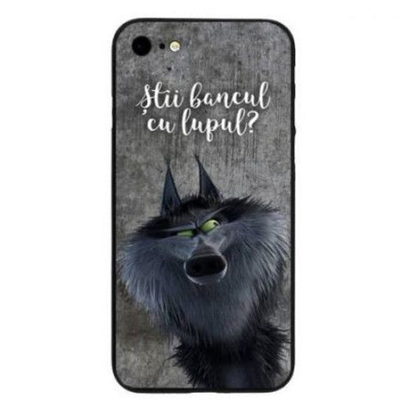 Husa Apple iPhone 7 Plus Multicolor Mesaj Lup - vivimall.ro