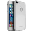 Husă Full Cover 360 pentru Apple iPhone 7 argintiu, vedere frontală, protecție completă ecran și spate