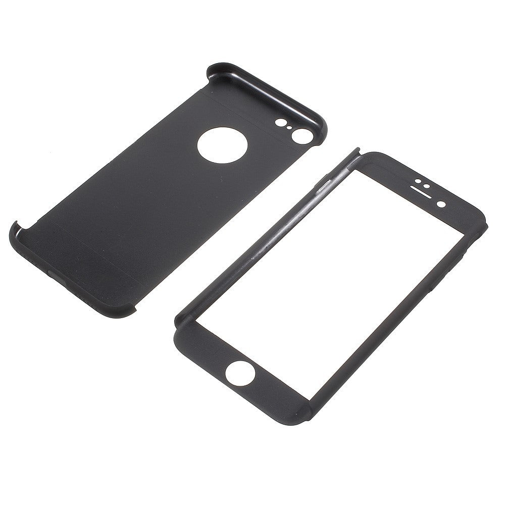 Husa Apple iPhone 7 Premium Full Cover 360 Negru + Folie Cadou - vivimall.ro