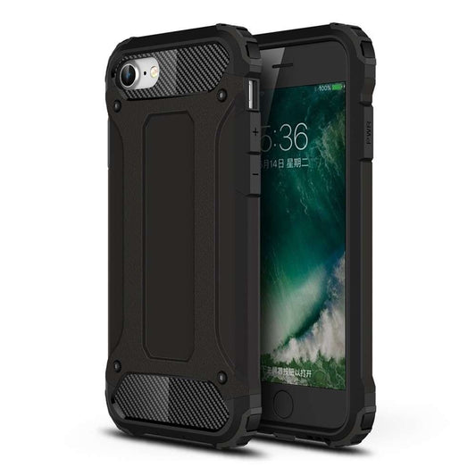 Husa Vivimall Apple iPhone 8 Defender Model 1, Negru - vivimall.ro