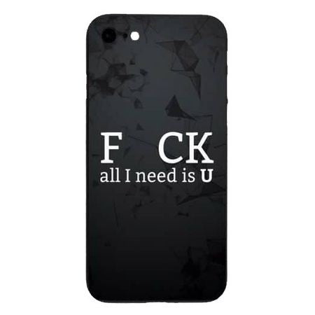 Husa Apple iPhone 8 Multicolor Mesaj Fcuk - vivimall.ro