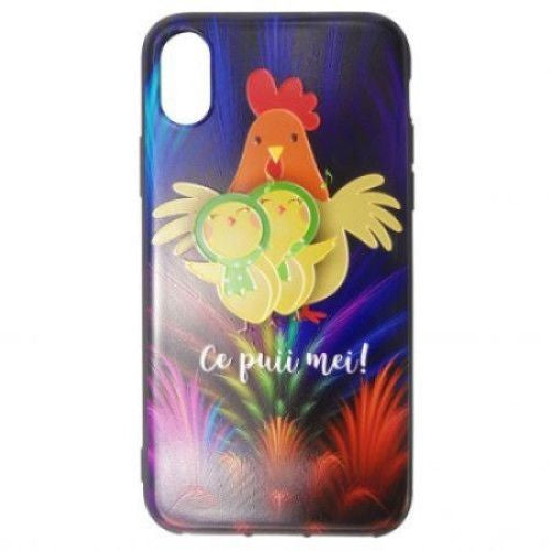 Husa Apple iPhone 8 Multicolor Mesaj Pui - vivimall.ro