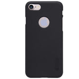 Husă Nillkin Frosted Shield neagră pentru Apple iPhone 8, vedere frontală, include folie protecție