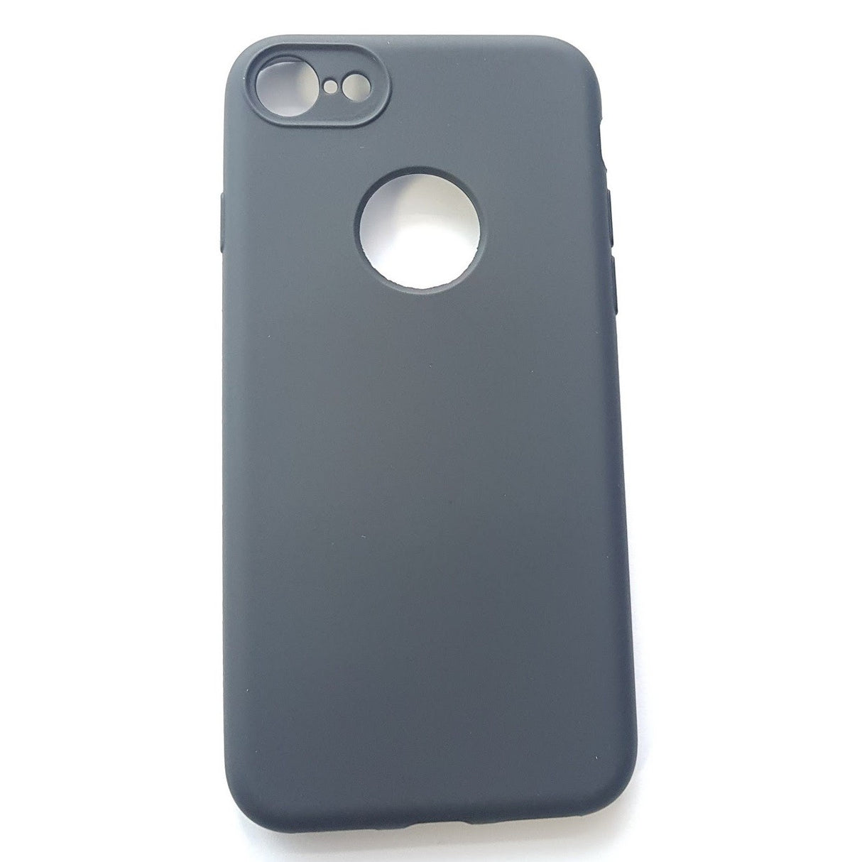 Husa Apple iPhone 8 Plus Full Silicone 360 Negru + Folie de protectie - vivimall.ro