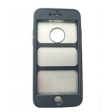 Husa Apple iPhone 8 Plus Full Silicone 360 Negru + Folie de protectie - vivimall.ro