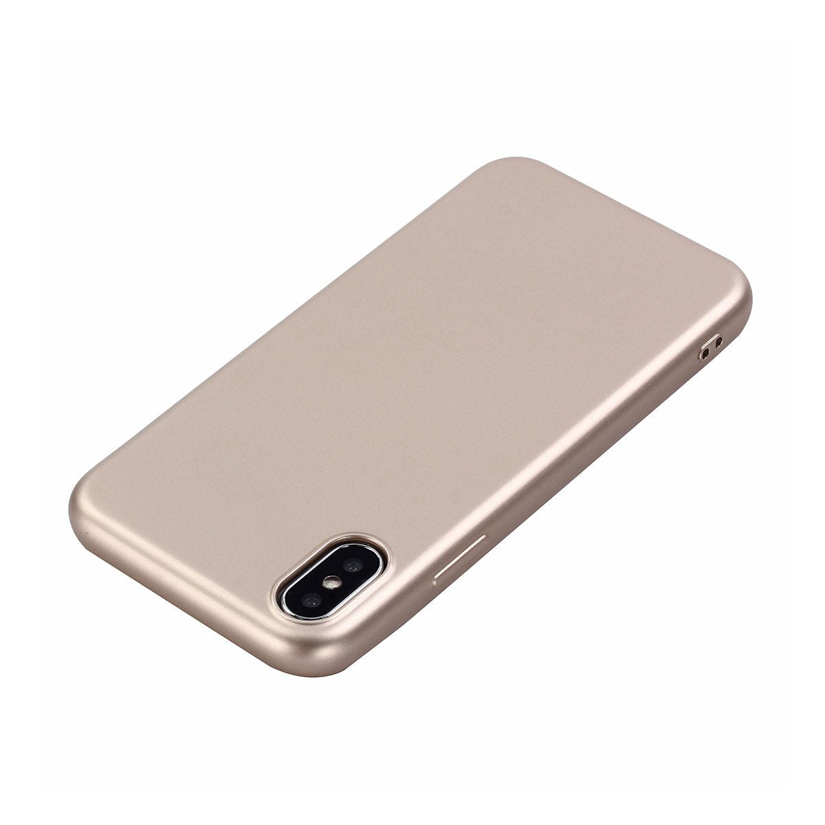 Husa Apple iPhone X Full Silicone 360 Auriu + Folie de protectie - vivimall.ro