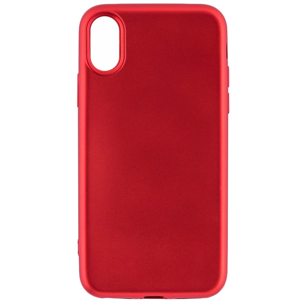 Husa Apple iPhone X Full Silicone 360 Rosu + Folie de protectie - vivimall.ro