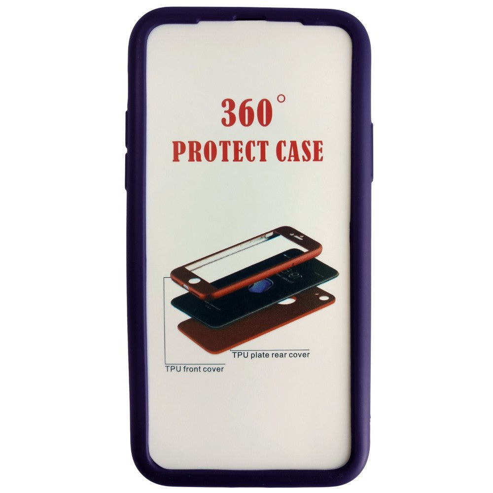 Husa Apple iPhone X Full Silicone Albastru - vivimall.ro